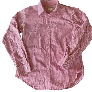 Club Monaco Men's Red Checkered Shirt